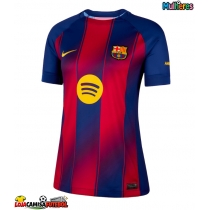 Camisa de Futebol Barcelona Pedri Gonzalez #8 Equipamento Principal Mulheres 2025-26 Manga Curta